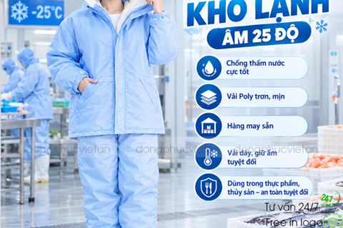 Quần Áo Kho Lạnh Màu Trắng VAKL-02