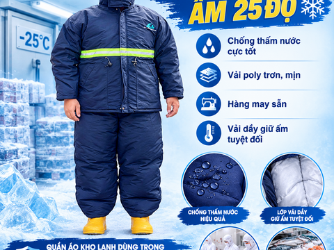 Quần Áo Kho Lạnh -25 Độ Có Phản Quang VAKL-01