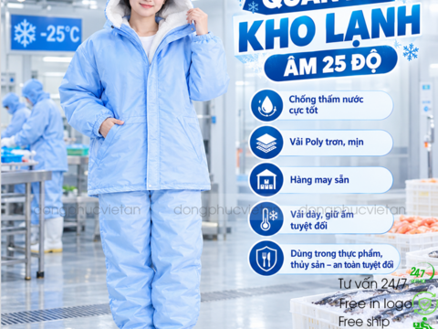 Quần Áo Kho Lạnh Màu Trắng VAKL-02